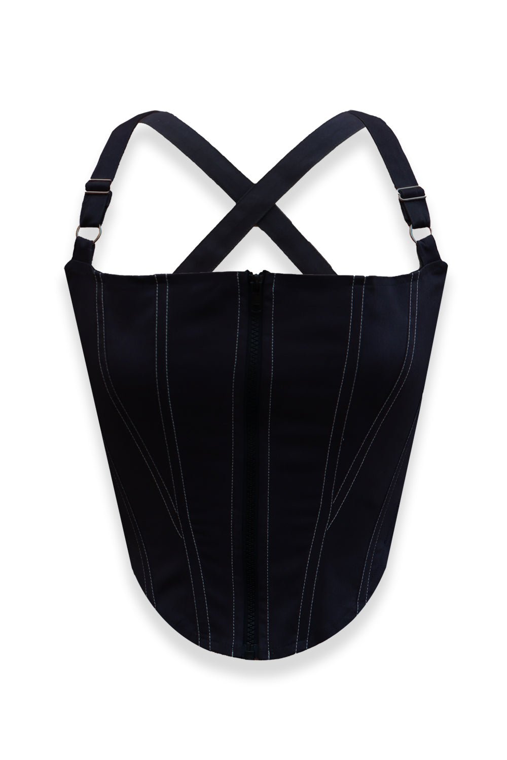 Beeglee - Black CEO zip-up Corset