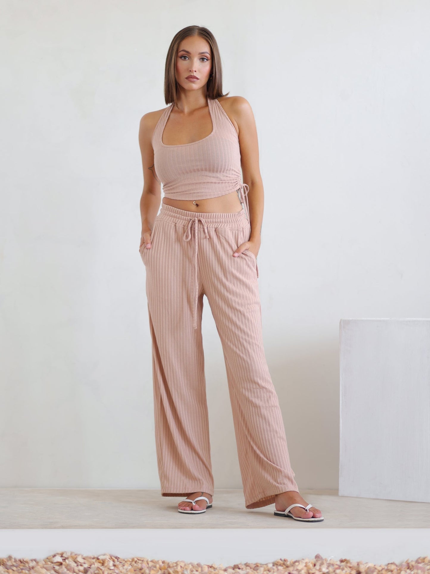 MIMOSA - Drawstring Straight Leg Pant