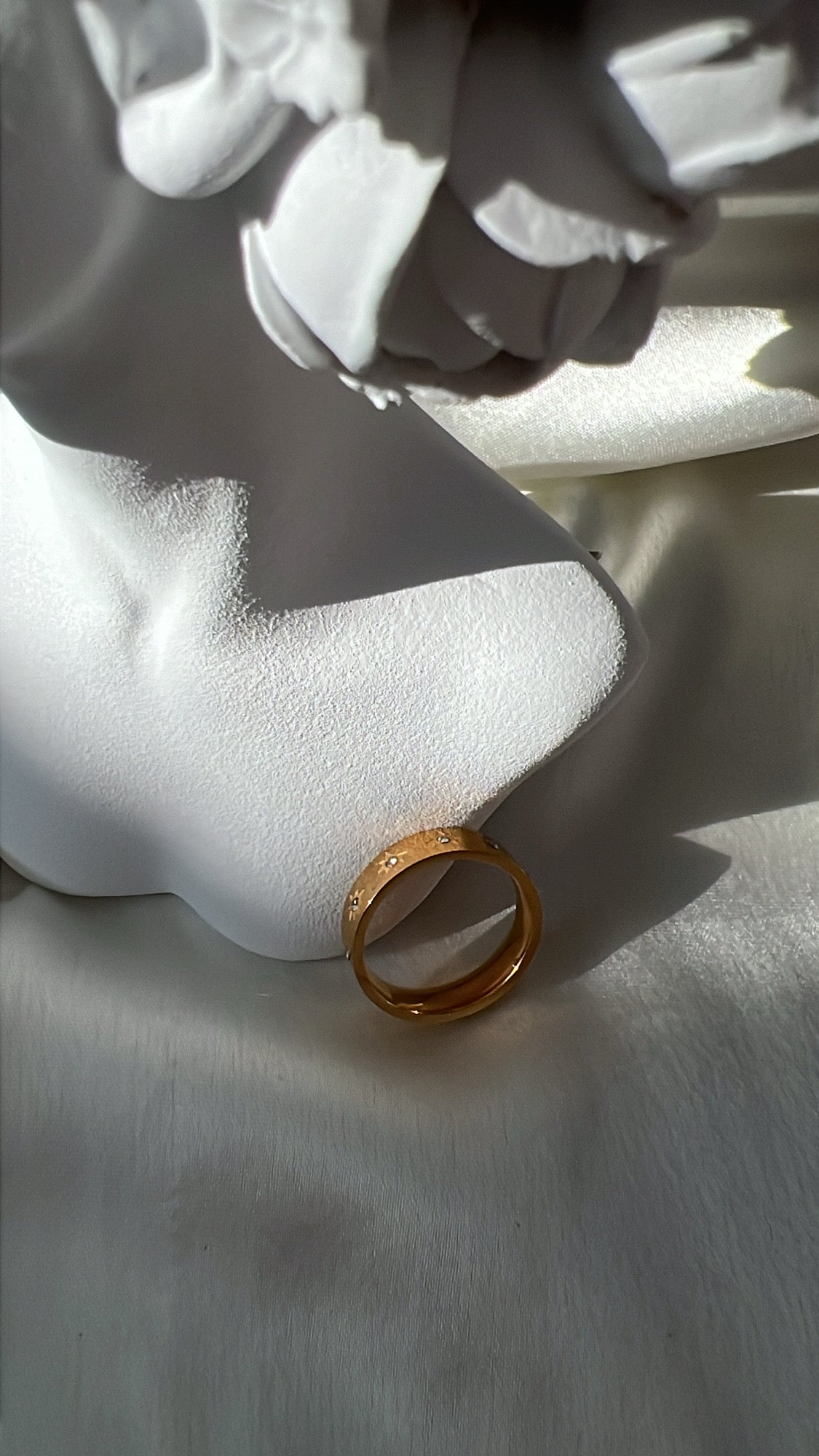 Starry band ring