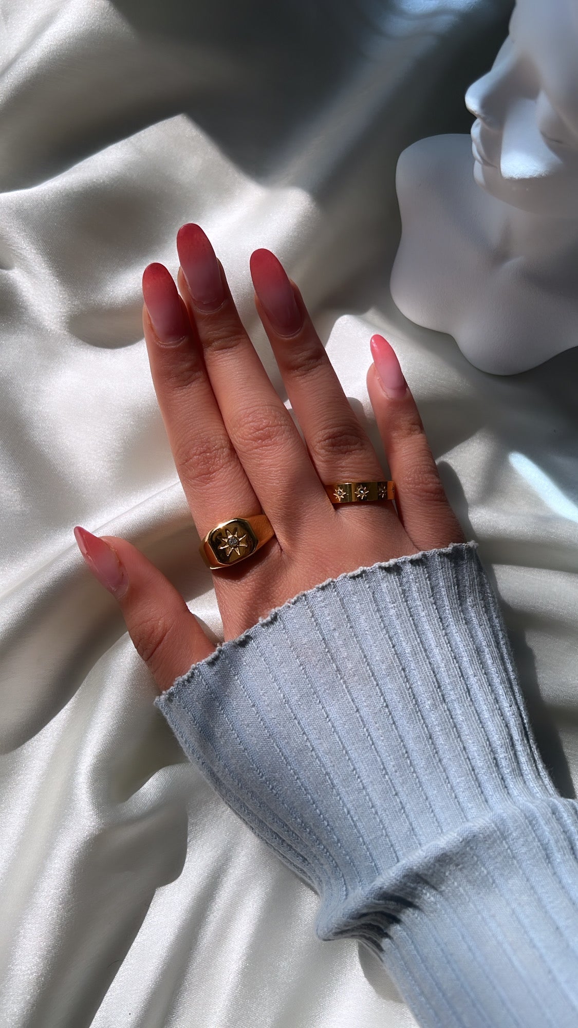 Starry band ring