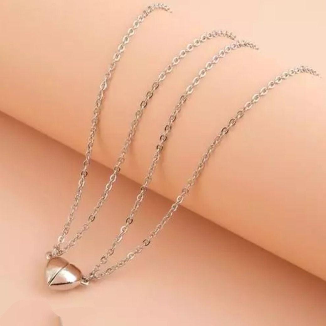 Fashion Couple Heart Necklace For Women and Men
