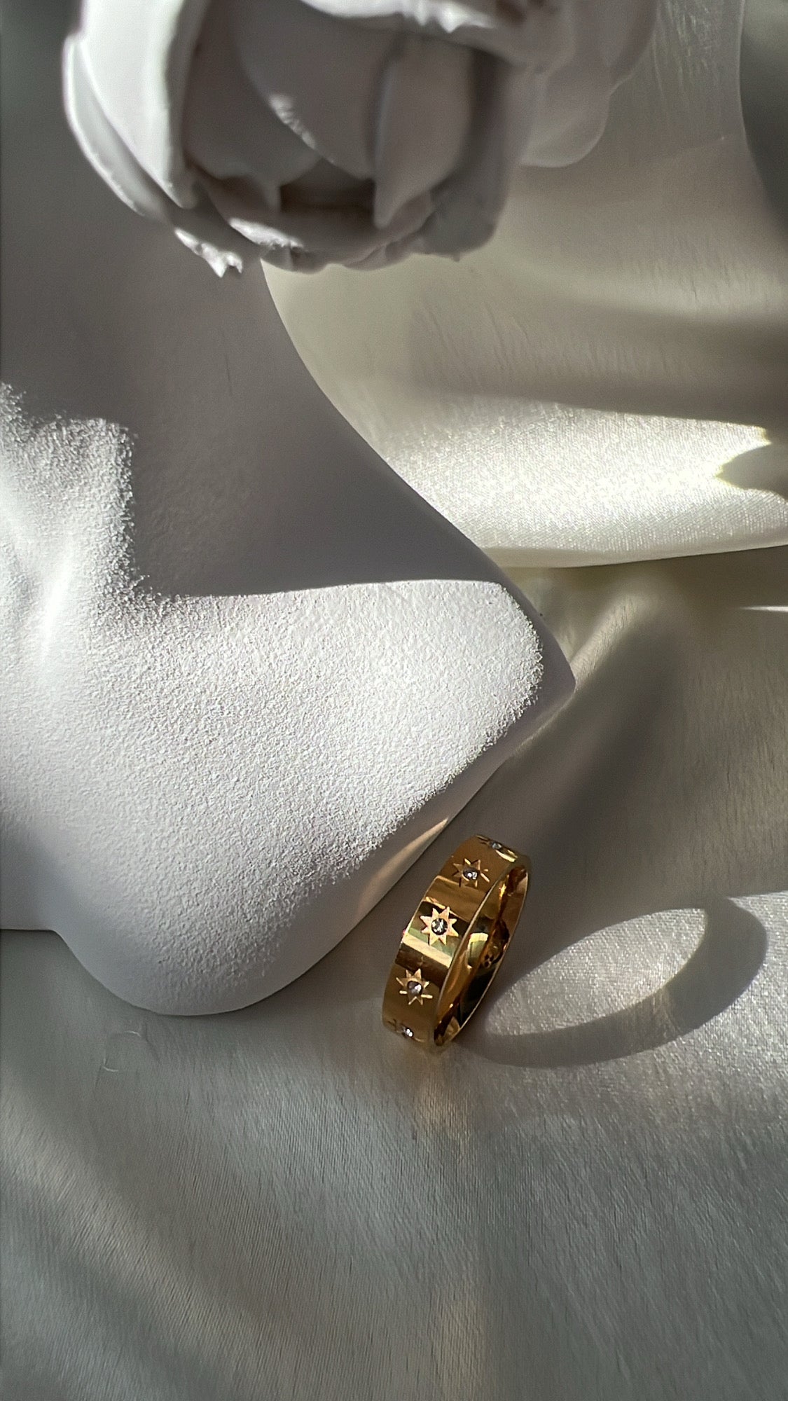 Starry band ring