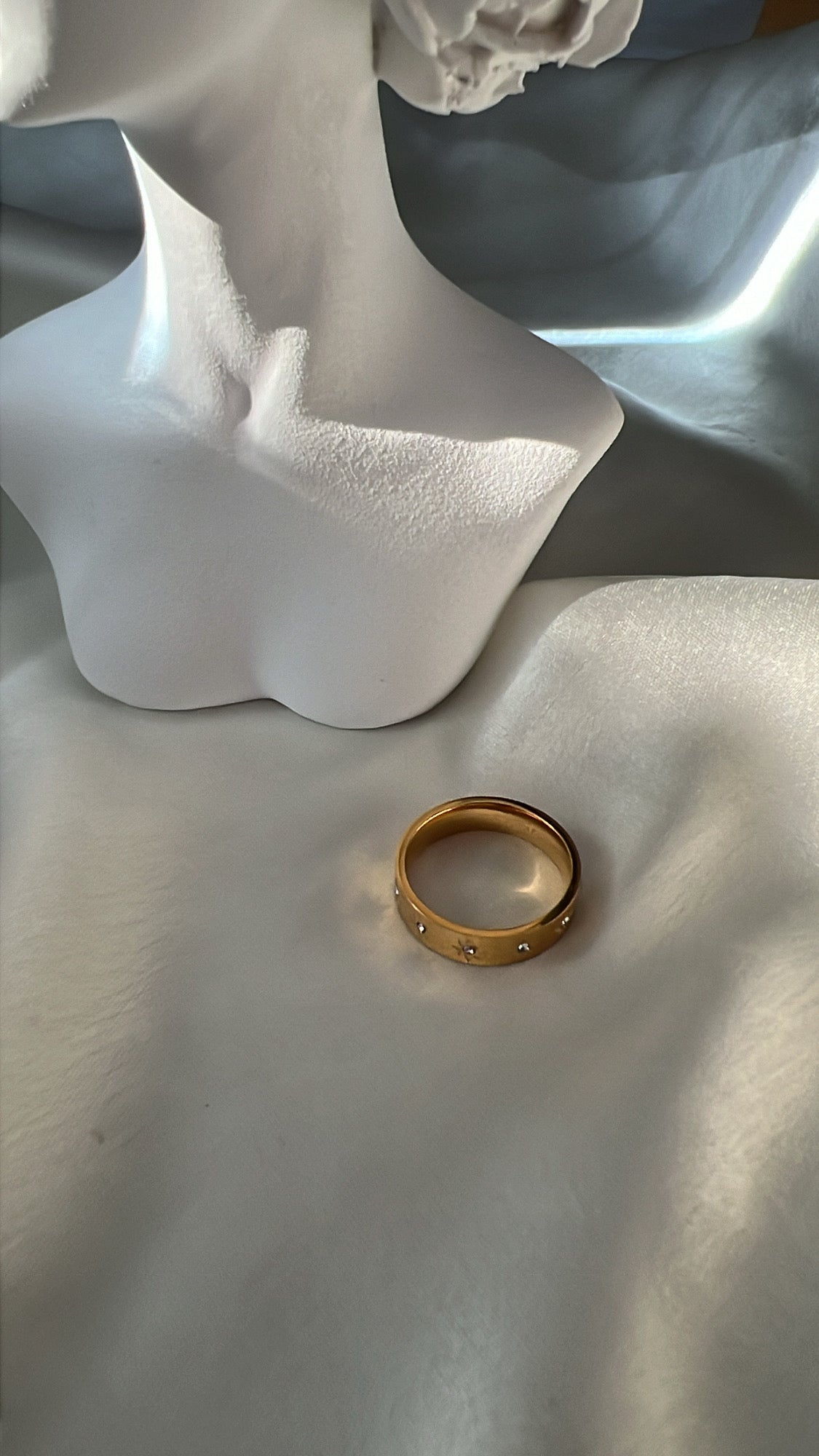 Starry band ring