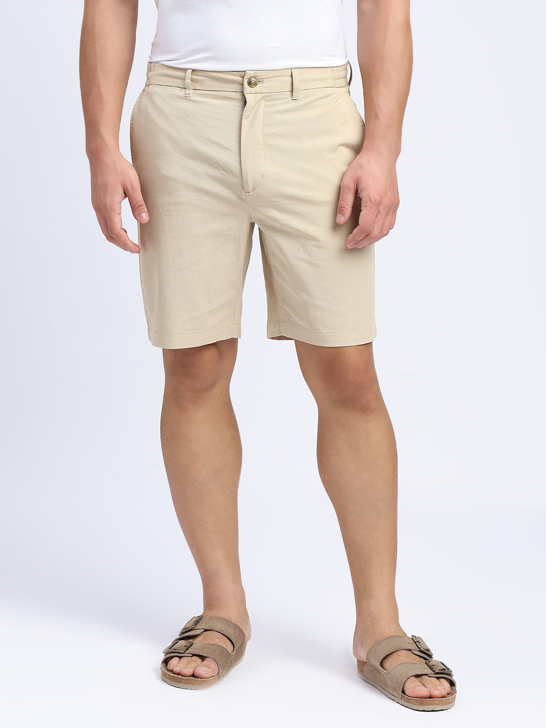 One Mile - Cotton Warm Sand Marina Shorts - For Men