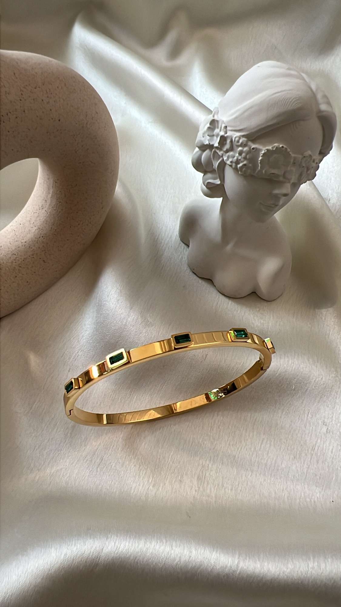 Arctic Emerald Bangle