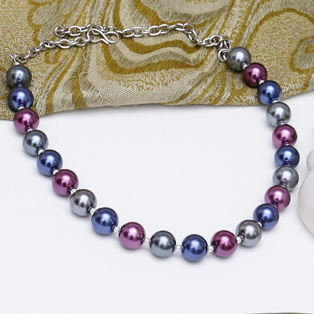 Karatcart Multicolor Beaded Kundan Choker Necklace