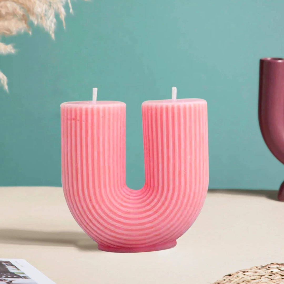 Scented Candles Pink Wax Aromas & Candles