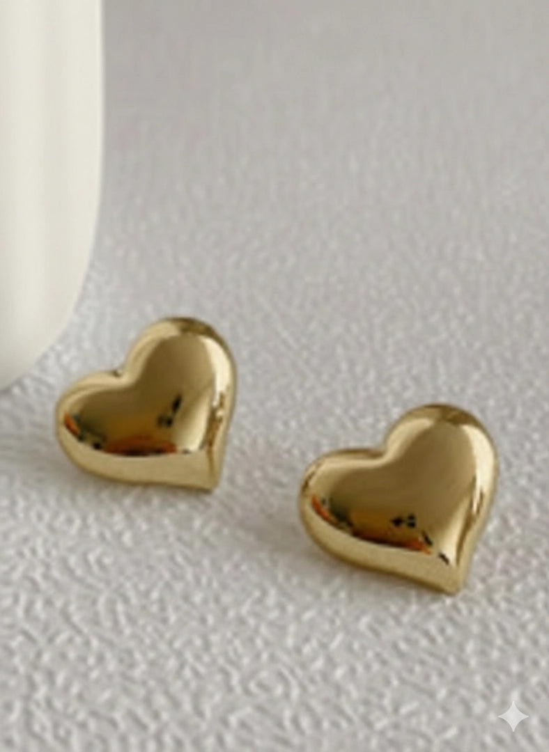 Pure Heart Luxe Pin Earrings