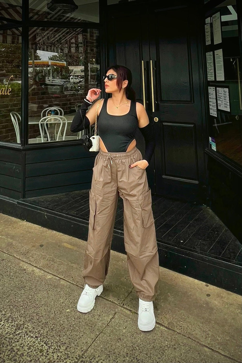 Beeglee - Tan Tactical Cargo Pants