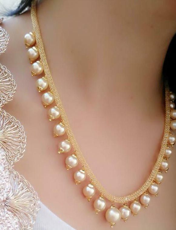 Dazzle in Elegance Pearl Necklace