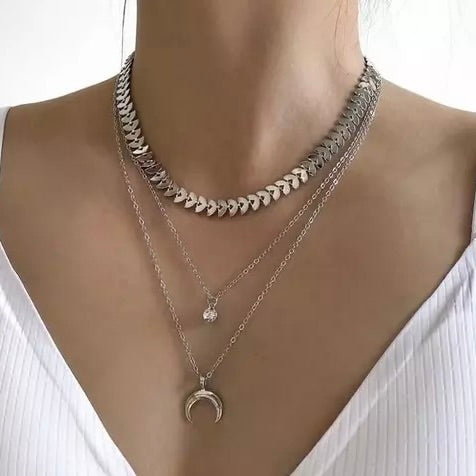 Lunar Radiance Elegance Necklace by Shoppers Point India