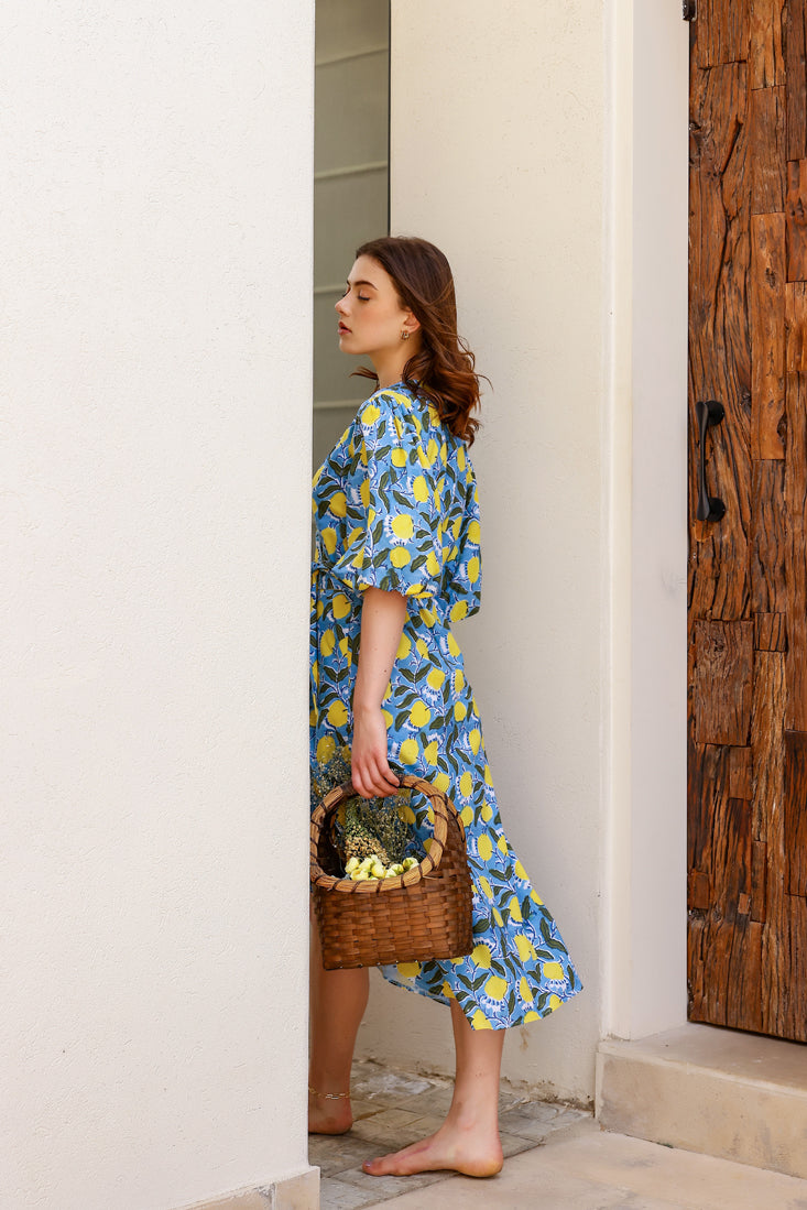 Lulu - Lemon Love Wrap Midi