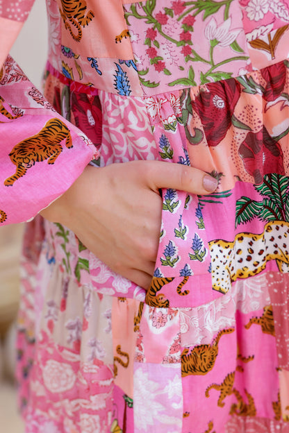 Larissa - Upcyled Patch Dress