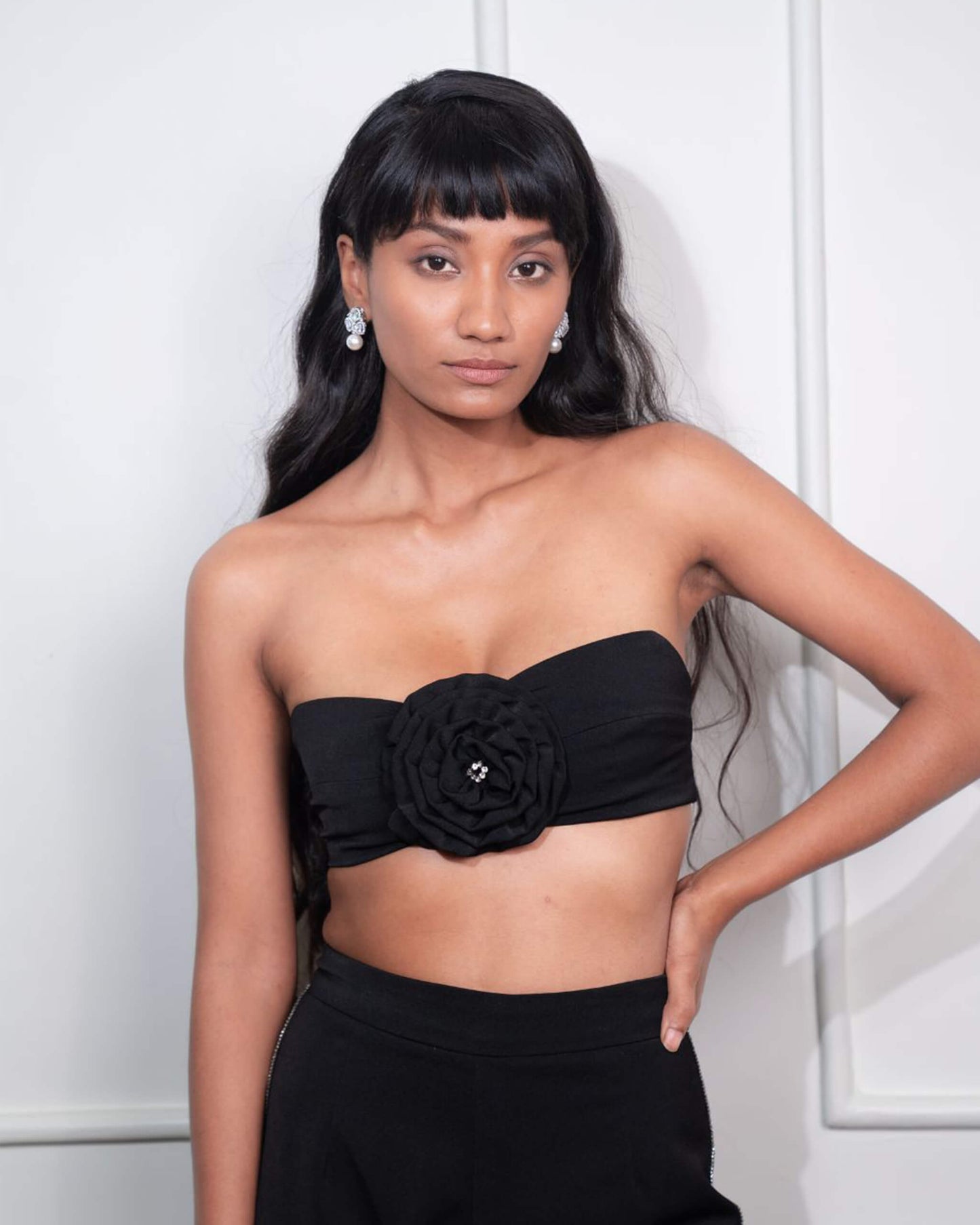Arabellaa - Floret Bustier - Black