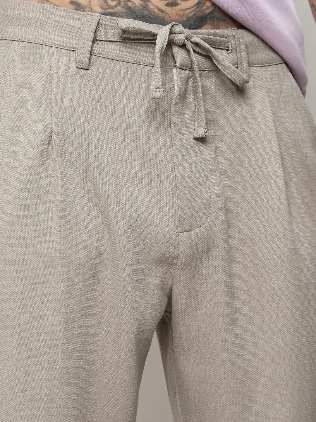 Campus Sutra - Solid Tailored Trousers