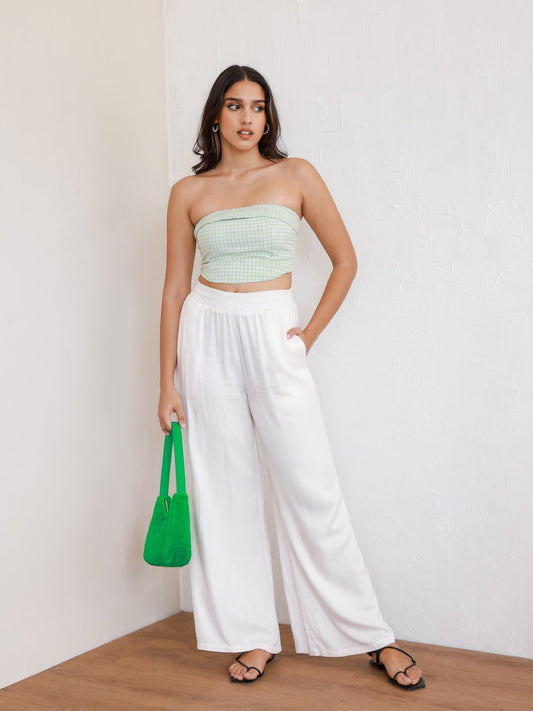 MIMOSA - Back Tieup Corset Tube Top