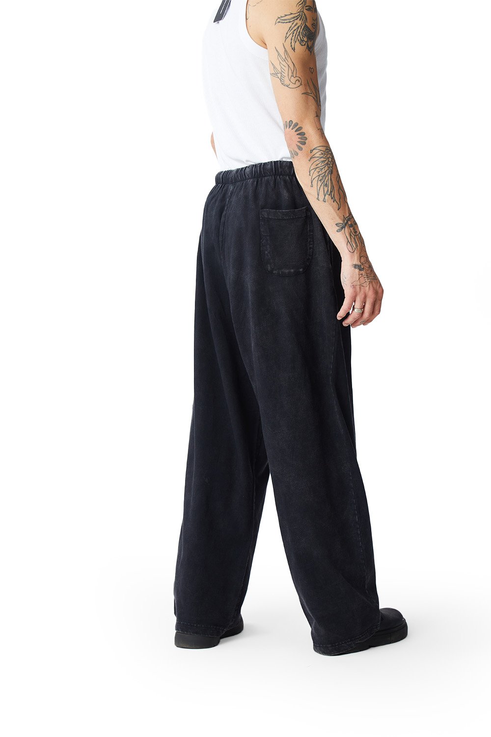 BONKERS CORNER - Black Faded Loose Fit Pants