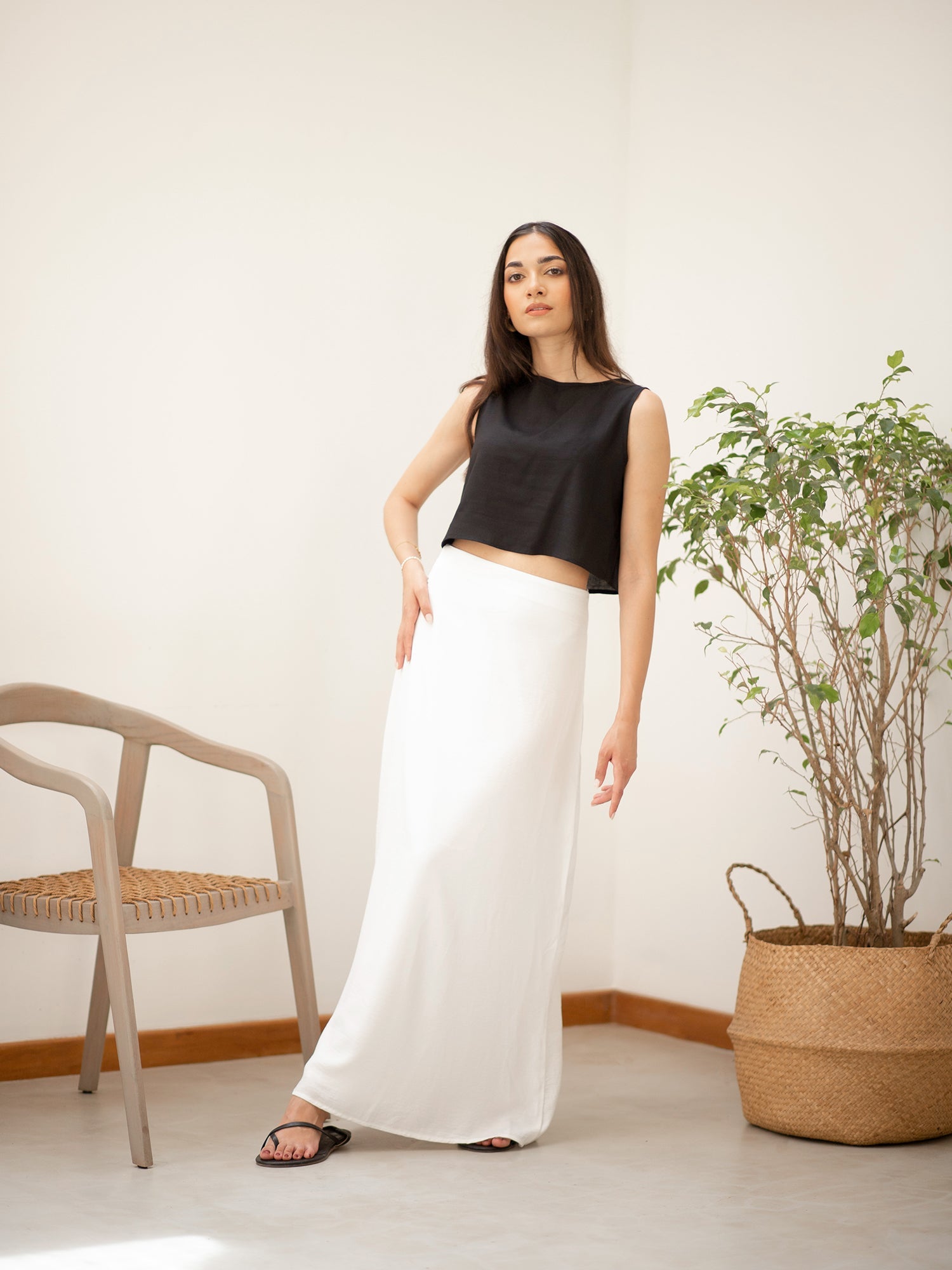 MIMOSA - Flared Maxi Skirt