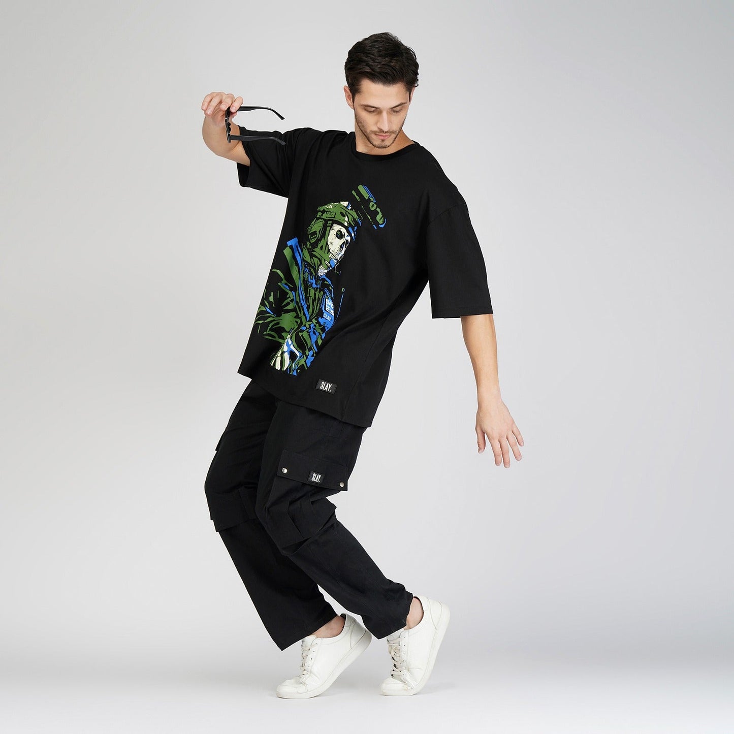 Clothing to Slay - SLAY. Men's Black Utility Cargo Pants