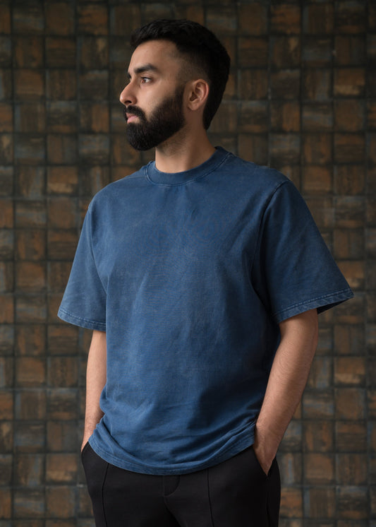 Desi Minimals - Horizon - Stone Wash Heavy Weight T-Shirt