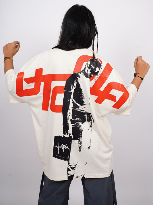 Burger Bae - Travis Scott : The Utopia Briefcase 1.0 Drop Sleeved Tee For Men And Women