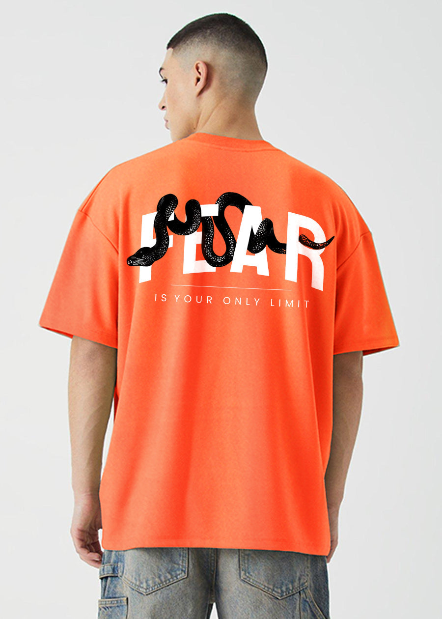 Pronk - Fear Men Oversized Printed T-Shirt