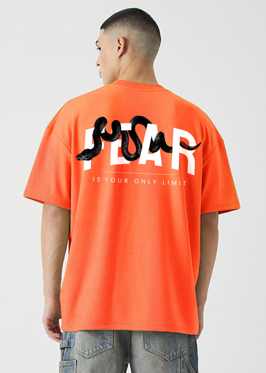 Pronk - Fear Men Oversized Printed T-Shirt