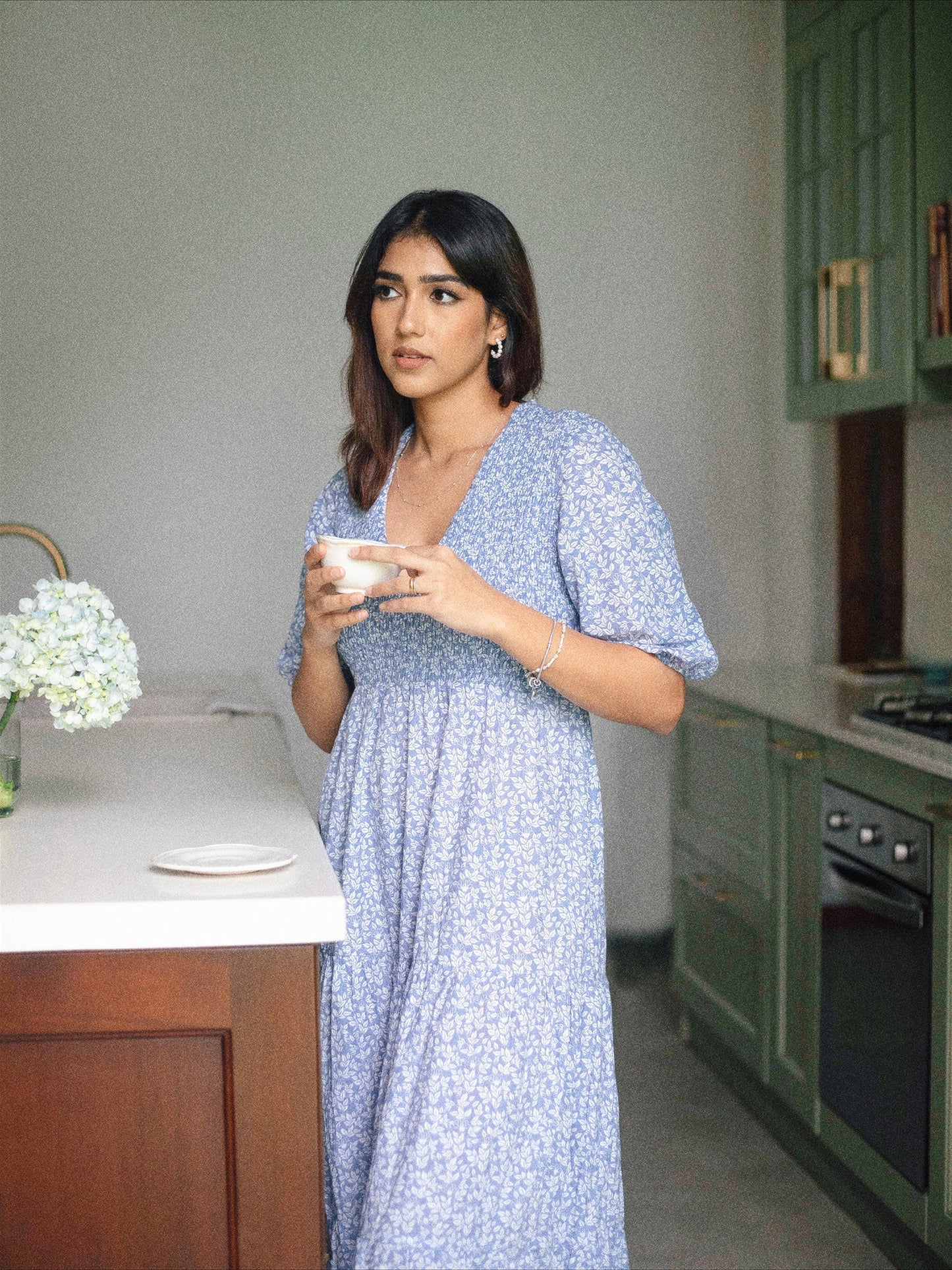 MIMOSA - Smock Detail Maxi Dress