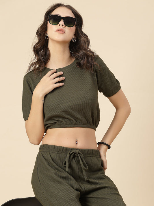 Rigo - Waffle Wonder Stylish Co-Ords For Women