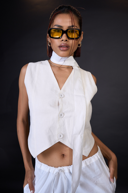 SPELL BY SMOKESHOW - STELLA Vest in White