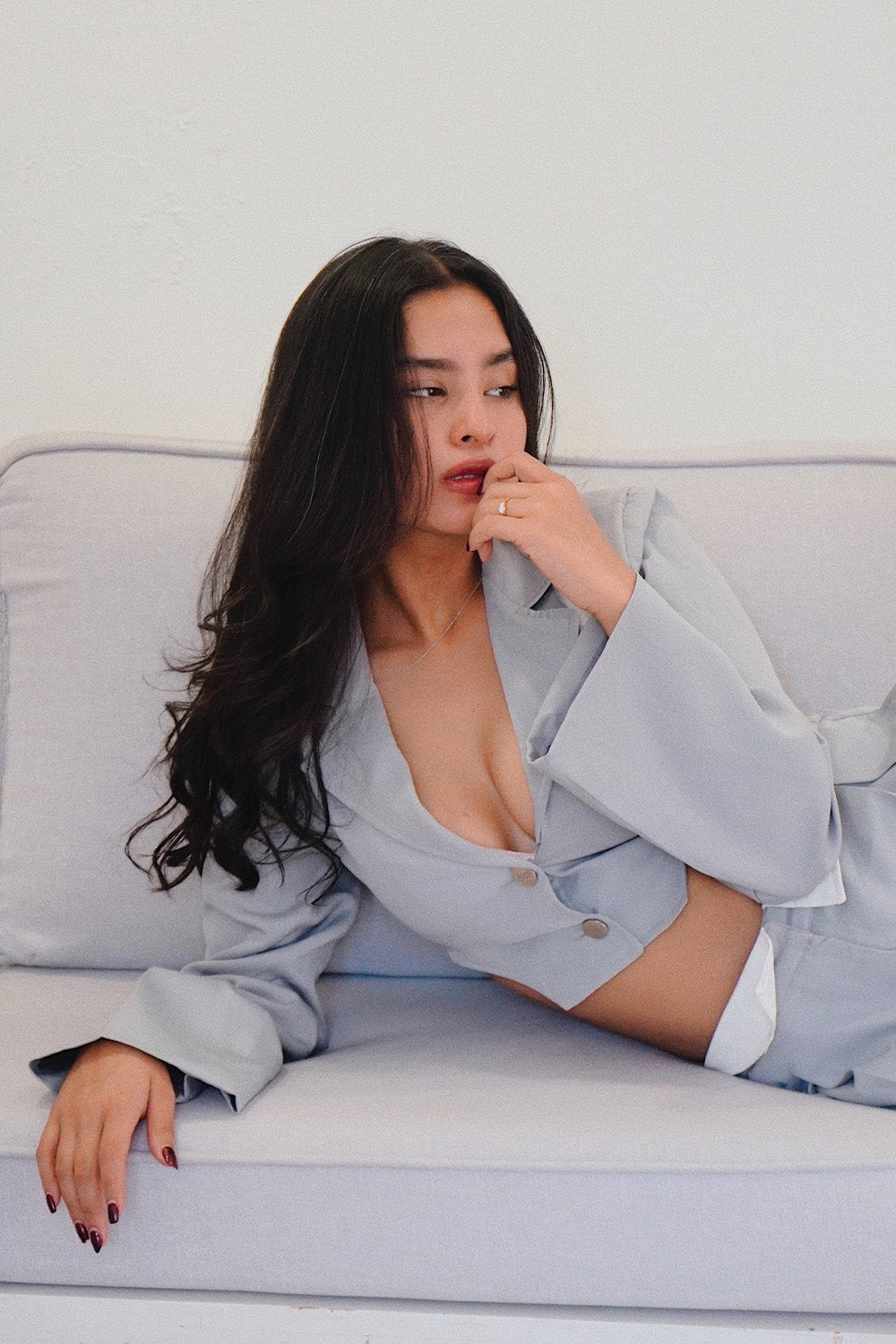Beeglee - Grey Swan Structured Blazer