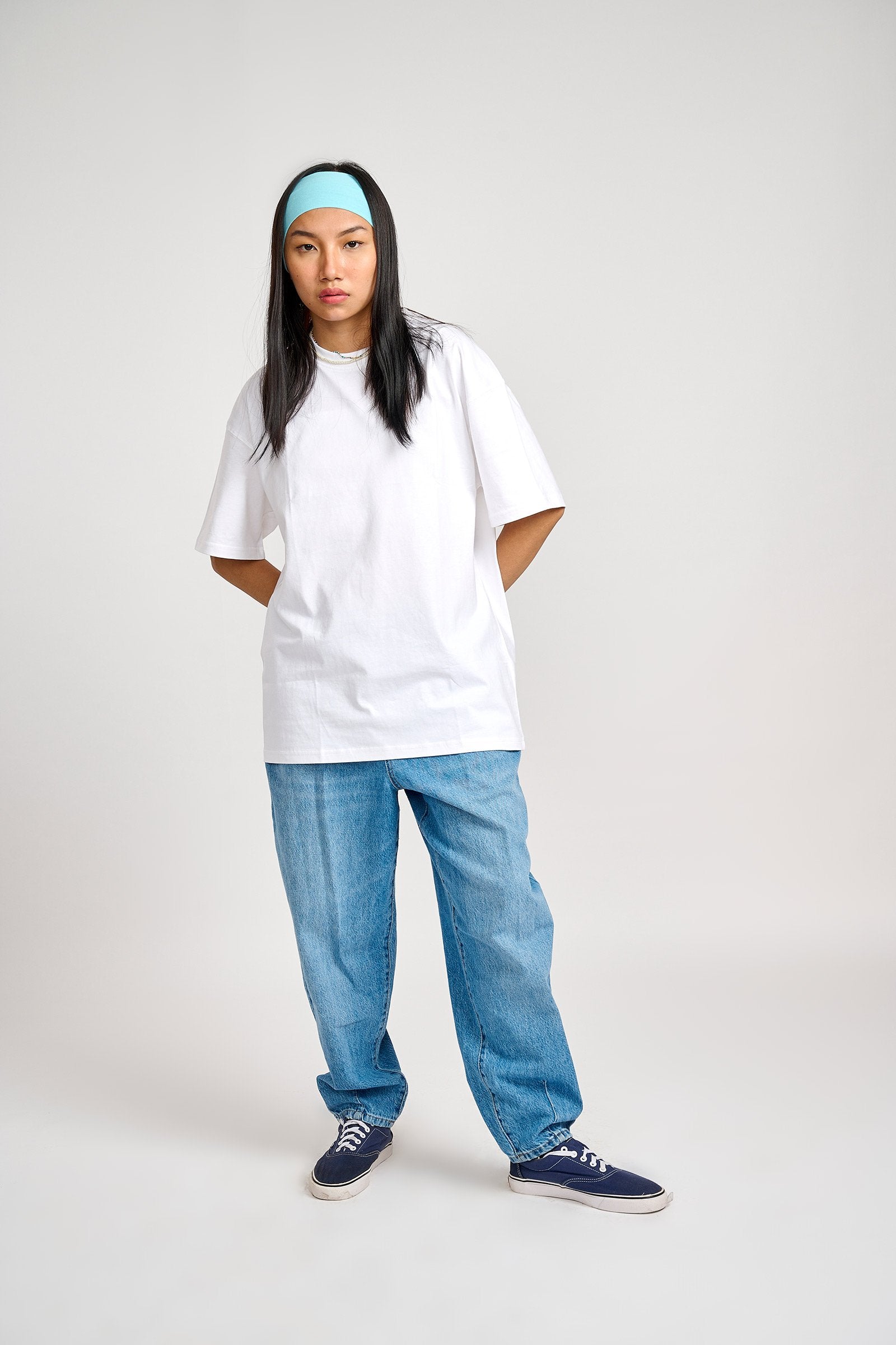 BONKERS CORNER - White Heavyweight Oversized T-Shirt
