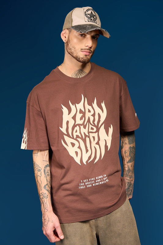 BONKERS CORNER - Kern And Burn Oversized T-Shirt