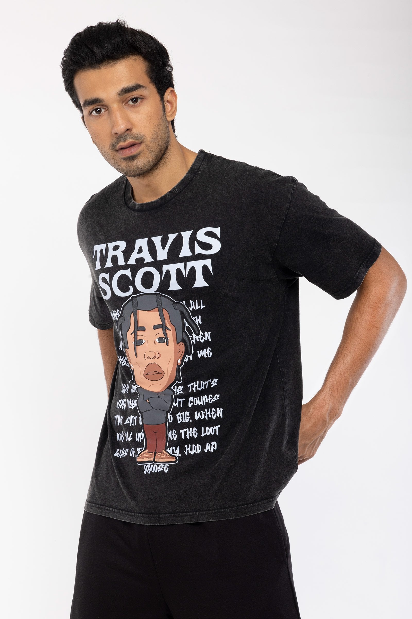 BONKERS CORNER - Travis Scott Faded Oversized T-Shirt