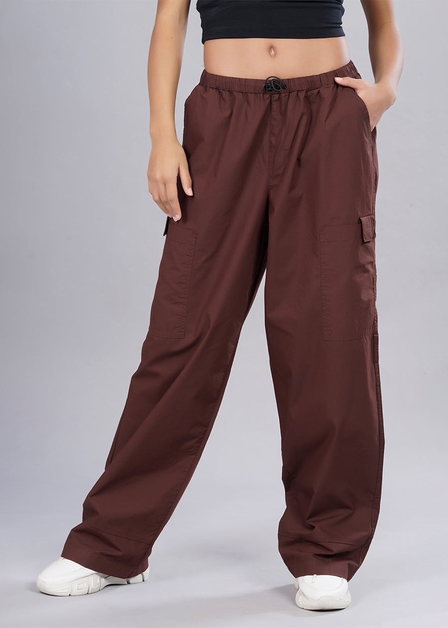 Pronk - Parachute Pants For Men - Cocoa