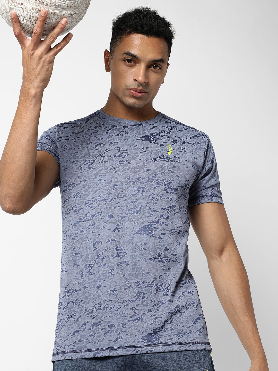Campus Sutra - Abstract Print Activewear T-Shirt
