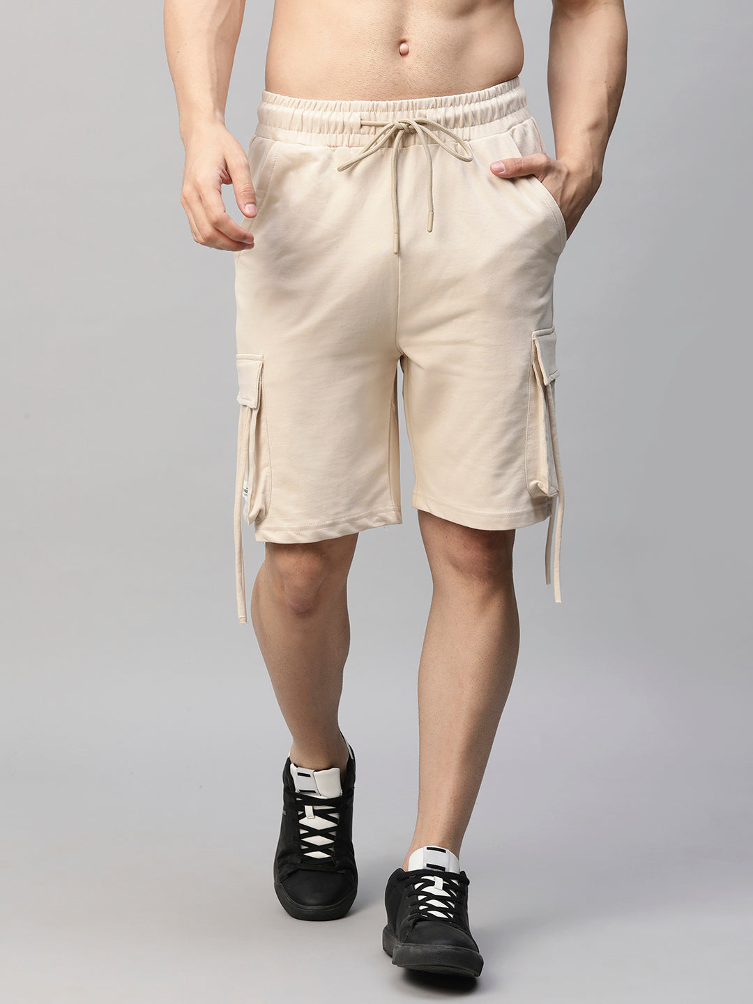 Pronk - Mens Cargo Shorts - Beige