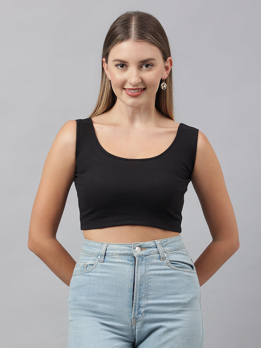 Color Capital - Black Vest Top
