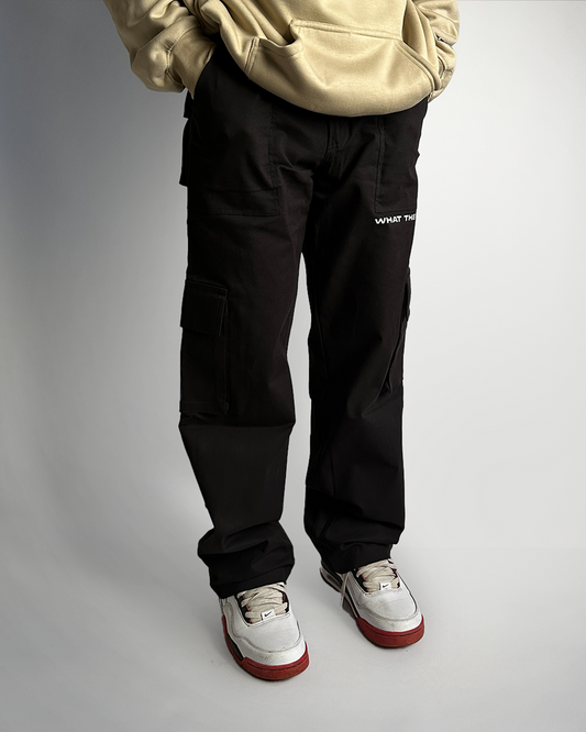 WHAT THE FLEX - SOLID BLACK Unisex Cargo