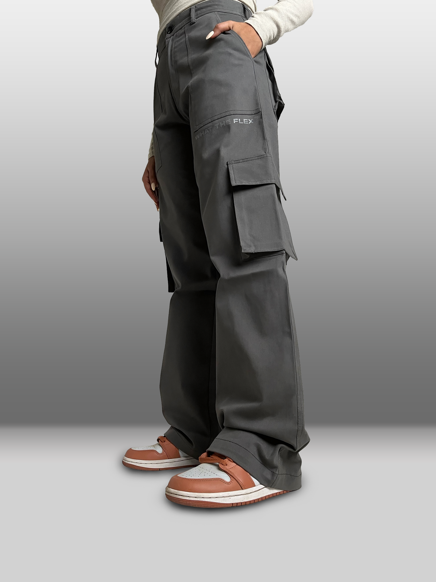 WHAT THE FLEX - CHARCOAL GREY Unisex Cargo