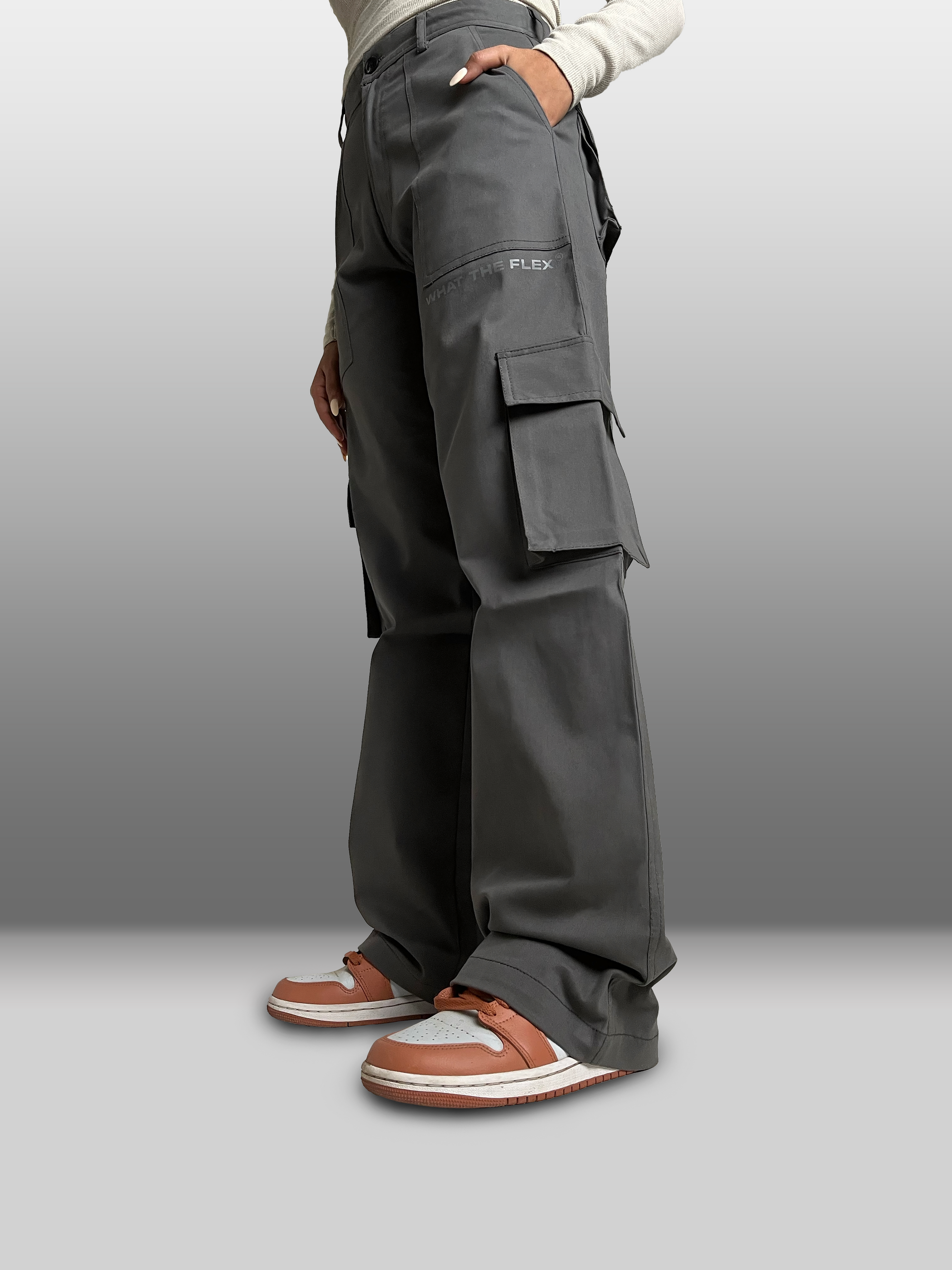 WHAT THE FLEX - CHARCOAL GREY Unisex Cargo