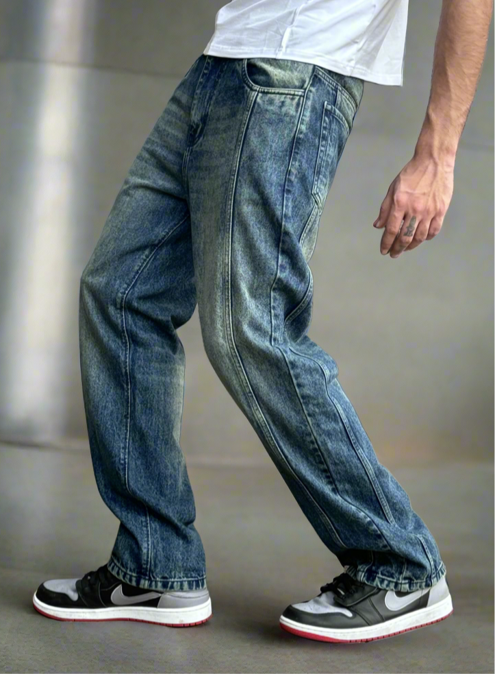 OFF DUTY INDIA - Blue Tinted Super Baggy Jeans