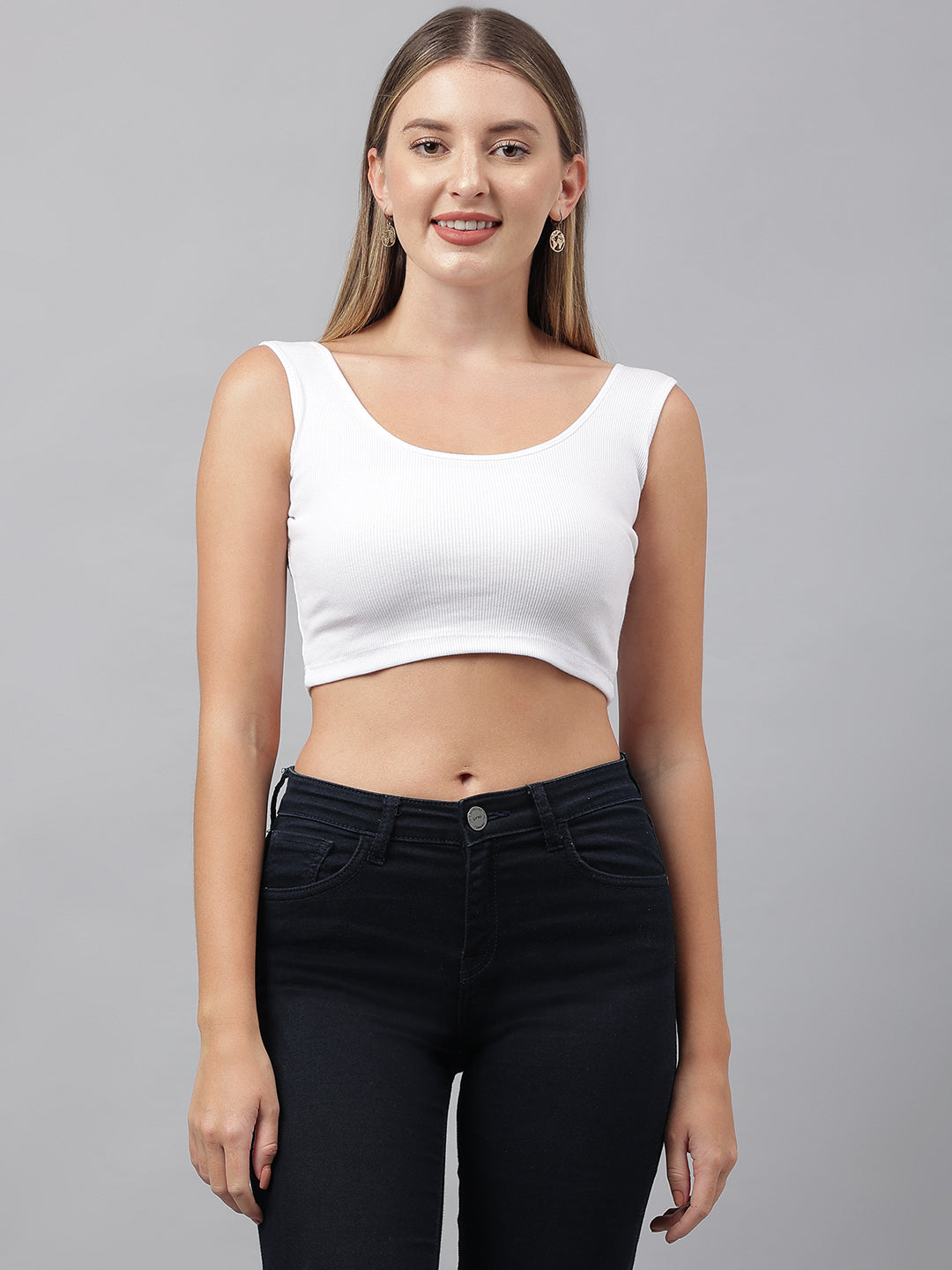 Color Capital - White Vest Top