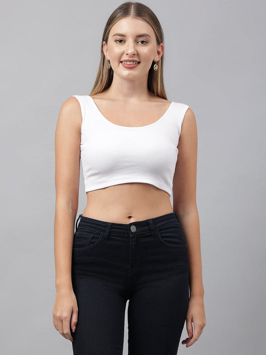 Color Capital - White Vest Top