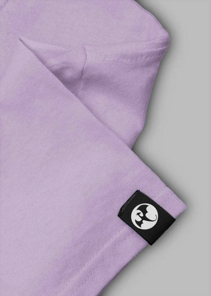 Women Solid Half Sleeve T-Shirt - Lilac