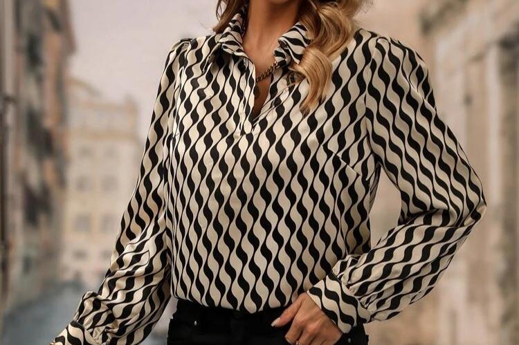 Printed Satin Shirt
