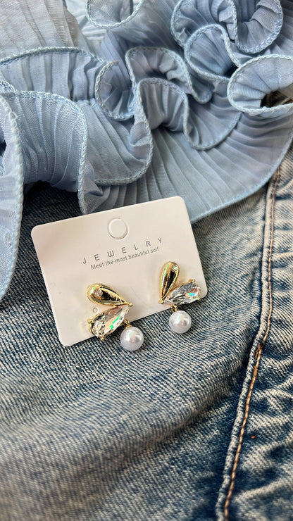 Butterfly Pearl Earrings