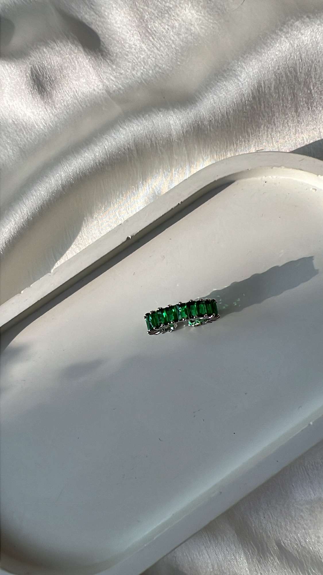 Emerald Baguette Ring