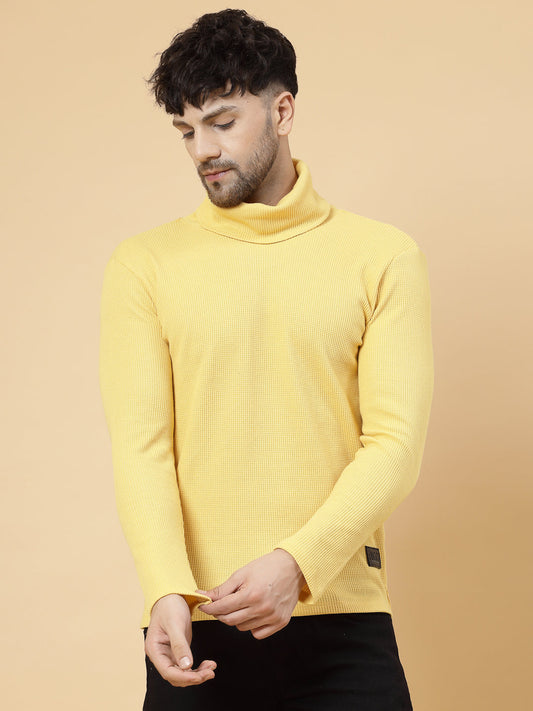 Rigo - Turtleneck Waffle Tee