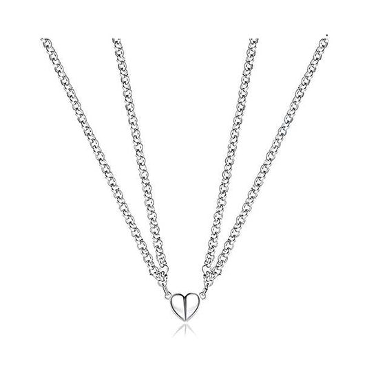 Fashion Couple Heart Necklace For Women and Men